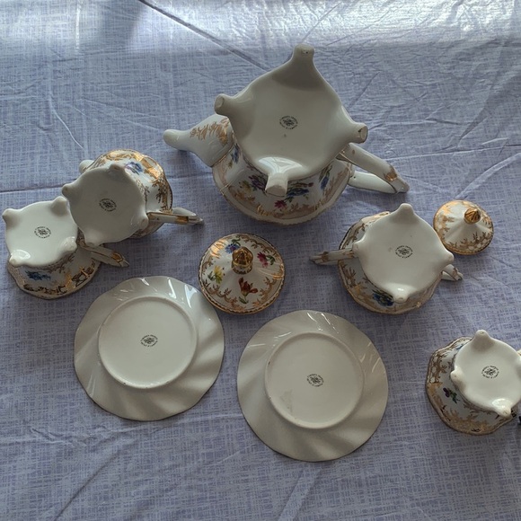 Authentic Limoges France Peint A La Main Tea Set! - Picture 15 of 16